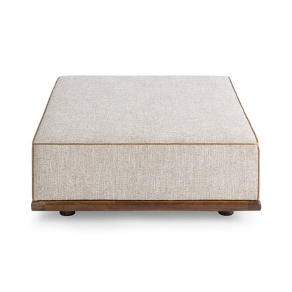 Latte 100% Polyester Ottomans & Stool Ellerie Ottoman Collection