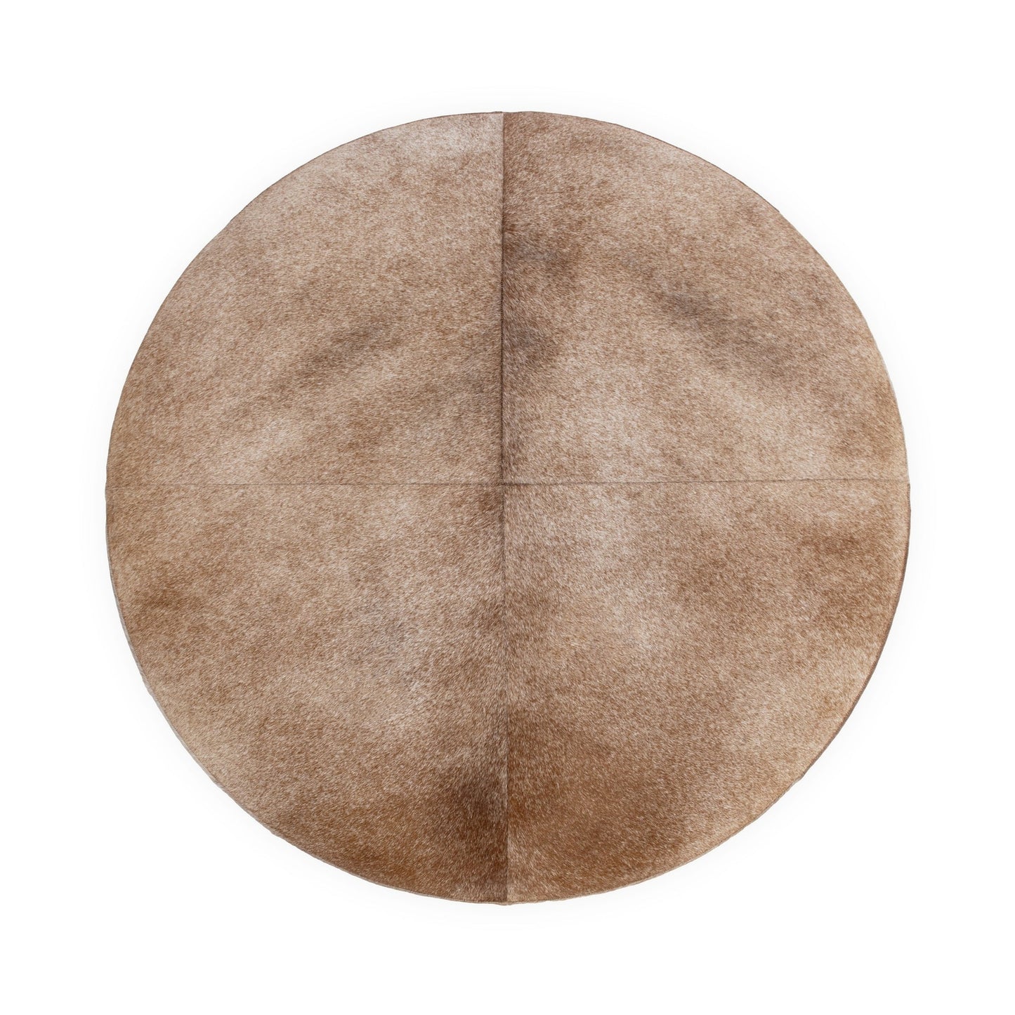 Canyon Dust Hair on Hide Ottomans & Stool Andre Round Ottoman Collection