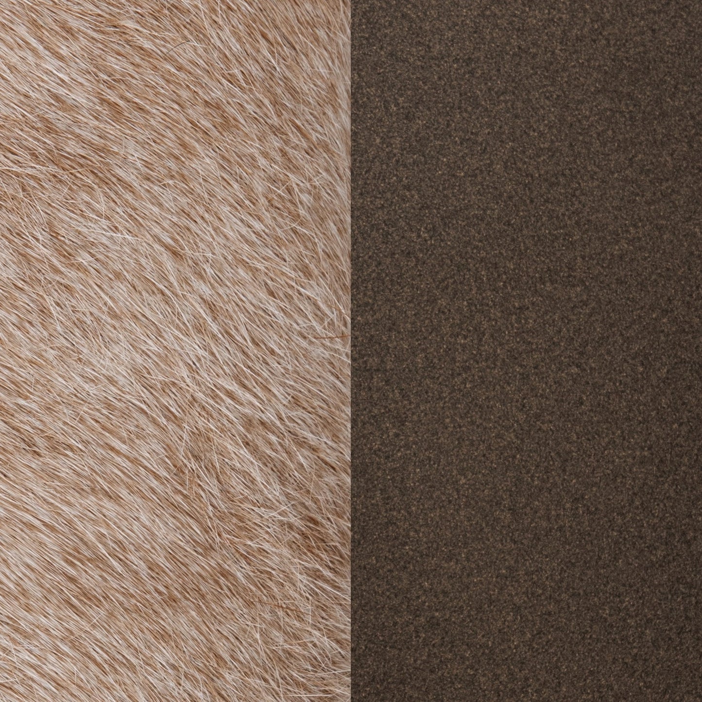 Canyon Dust Hair on Hide Ottomans & Stool Andre Round Ottoman Collection