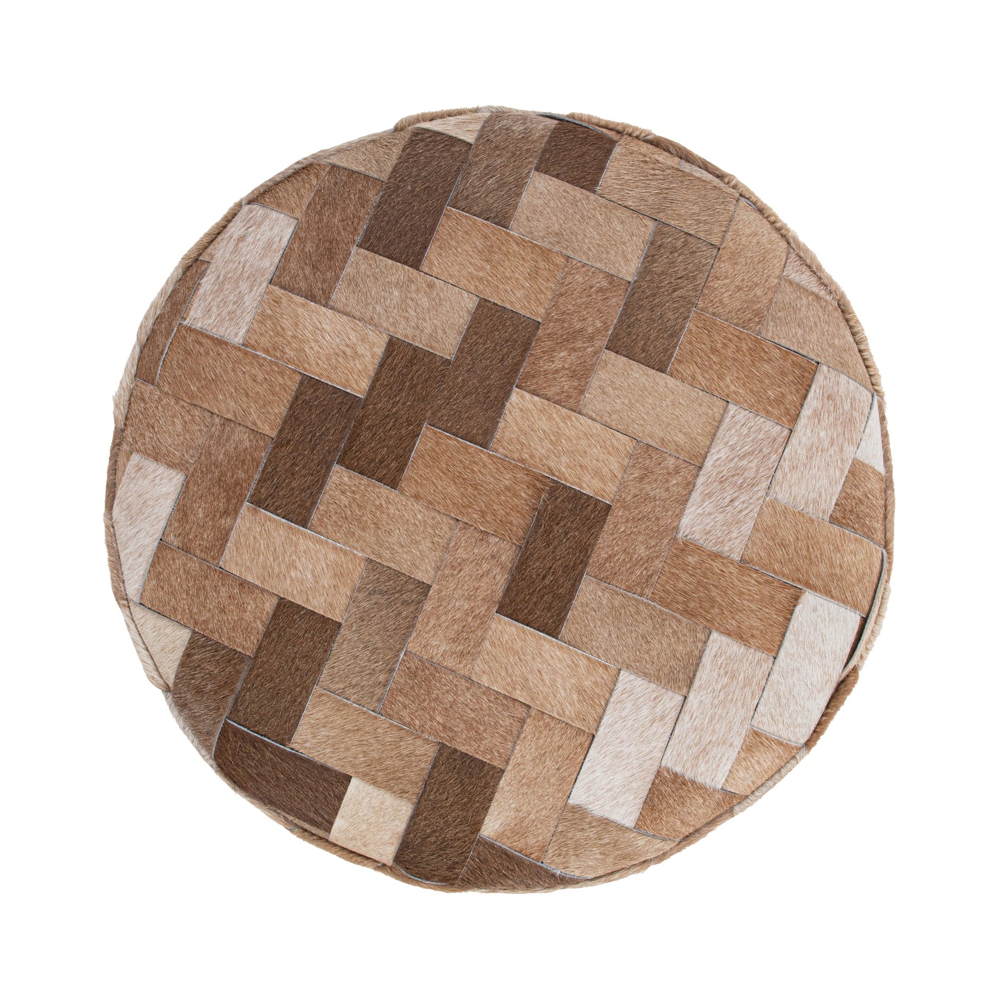 Canyon Dust Hair and Hide Ottomans & Stool Sasha Ottoman Collection