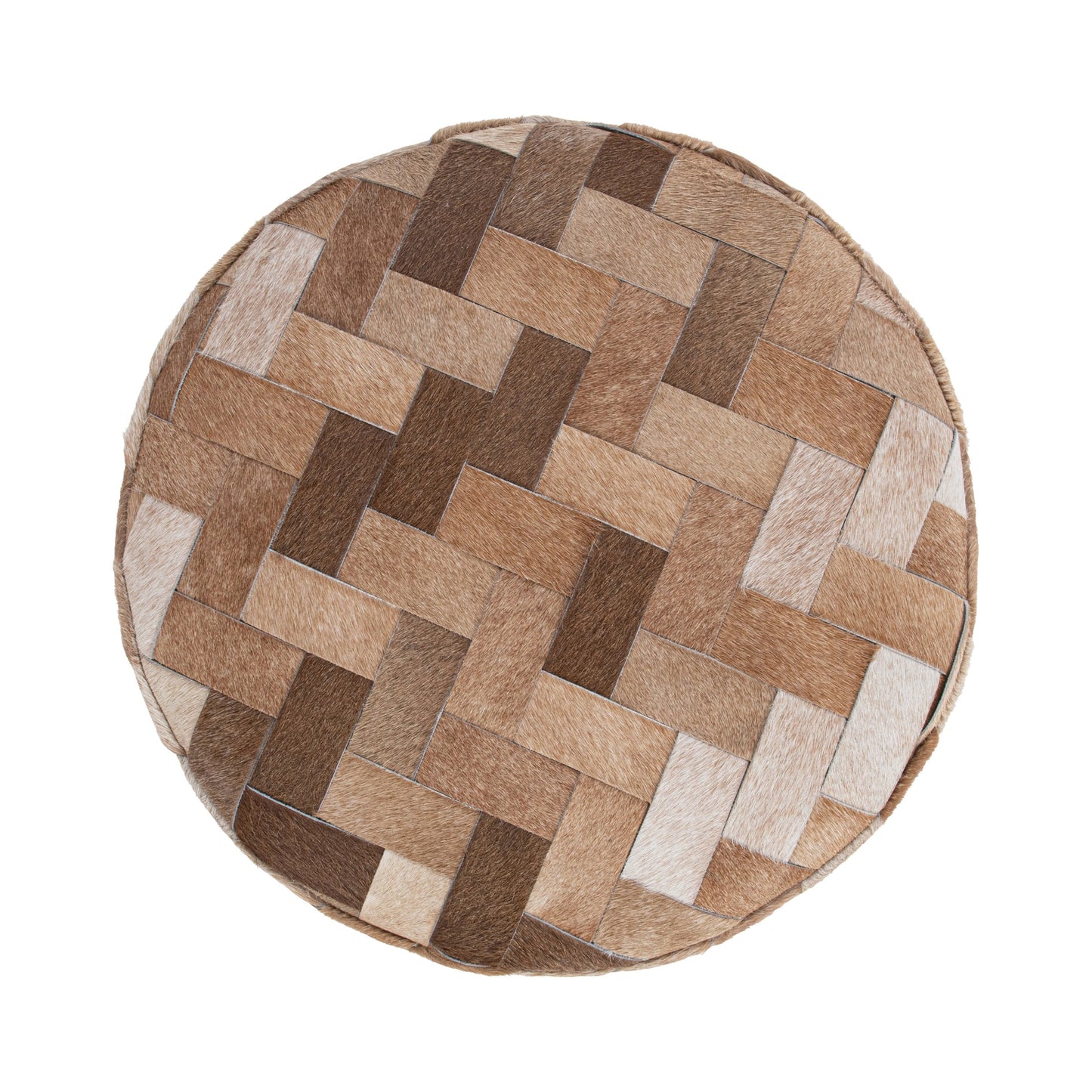 Canyon Dust Hair and Hide Ottomans & Stool Sasha Ottoman Collection