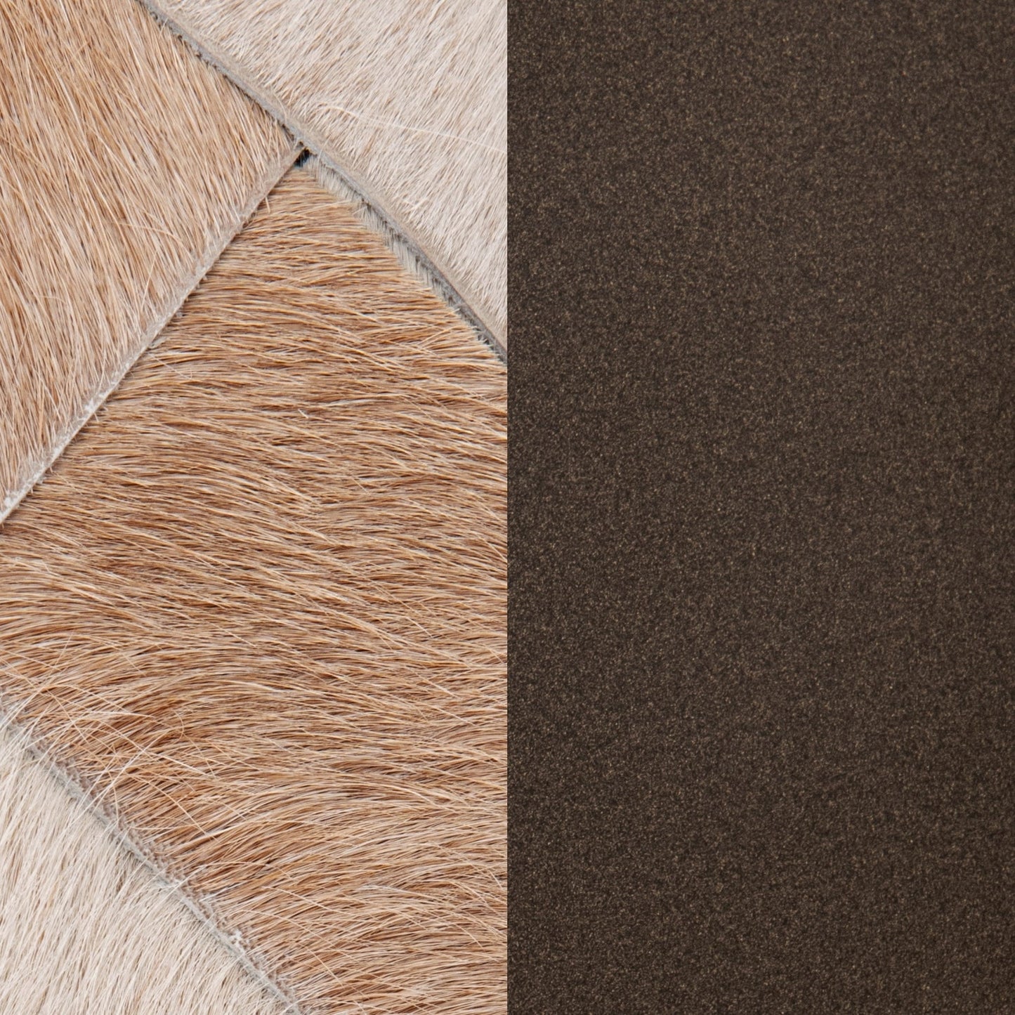 Canyon Dust Hair and Hide Ottomans & Stool Sasha Ottoman Collection