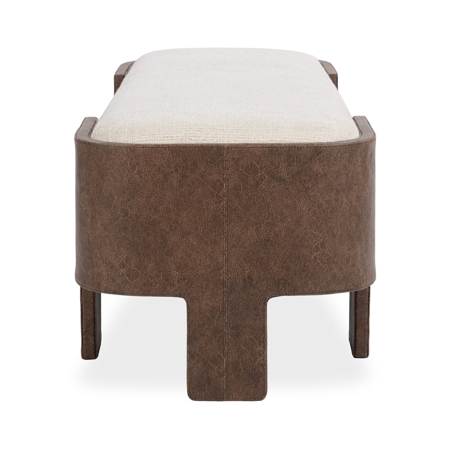 Oat Cream 100% Polyester Accent Benche Janya Accent Bench Collection