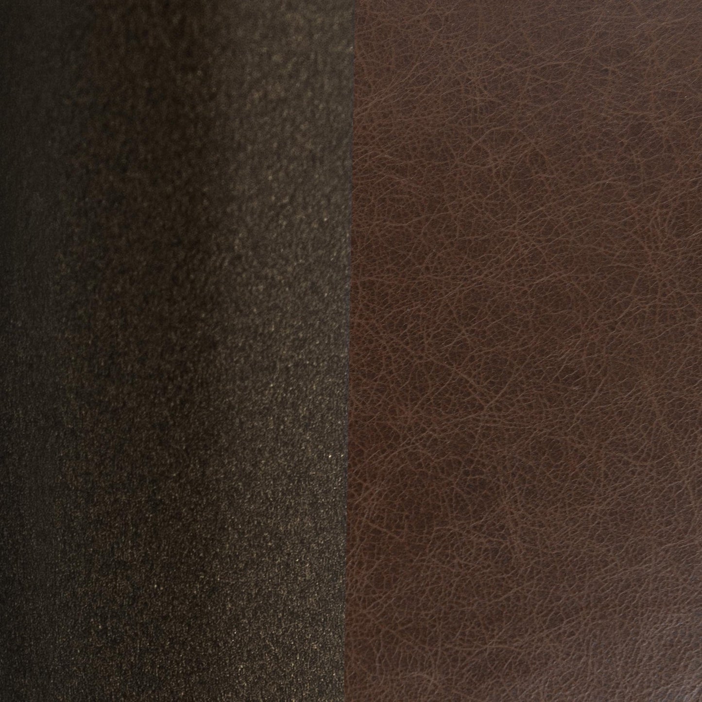 Cocoa Brown Top Grain Leather Ottomans & Stool Aimie Accent Stool Collection