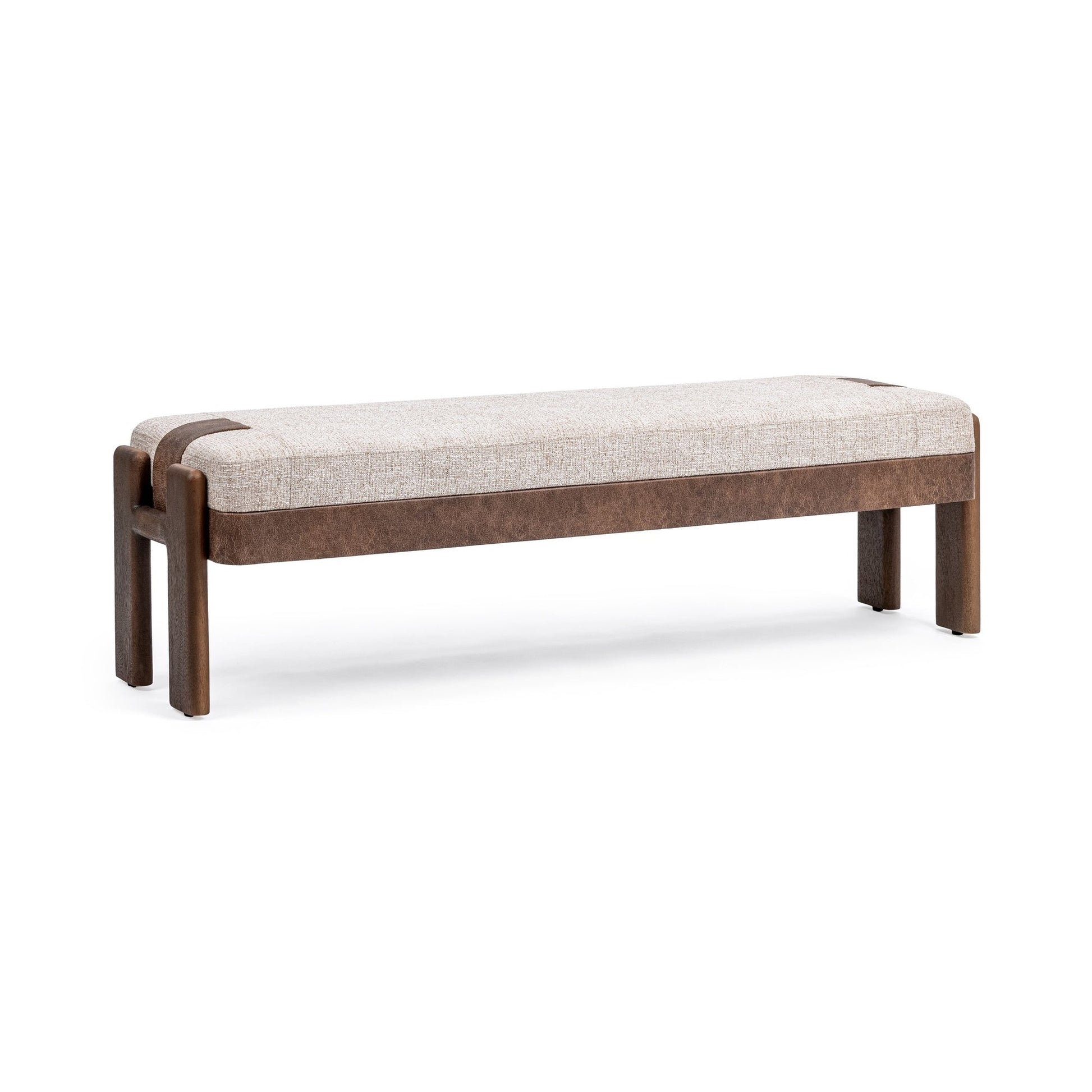 Cocoa Latte 100% Polyester Accent Benche Kava Accent Bench Collection