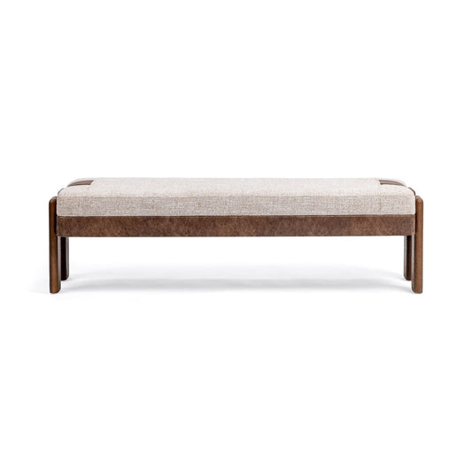 Cocoa Latte 100% Polyester Accent Benche Kava Accent Bench Collection