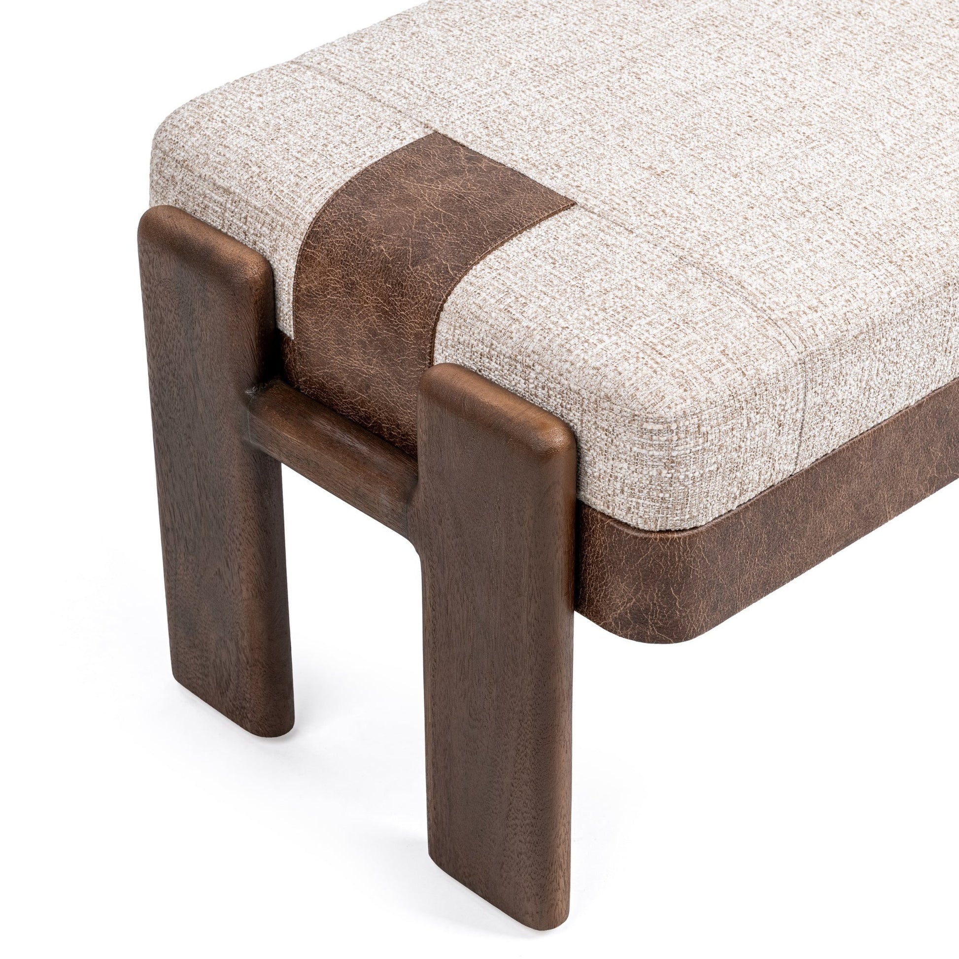 Cocoa Latte 100% Polyester Accent Benche Kava Accent Bench Collection