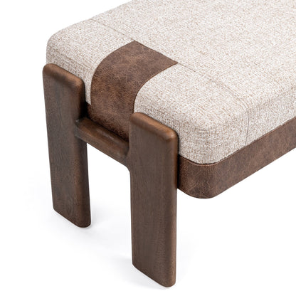 Cocoa Latte 100% Polyester Accent Benche Kava Accent Bench Collection