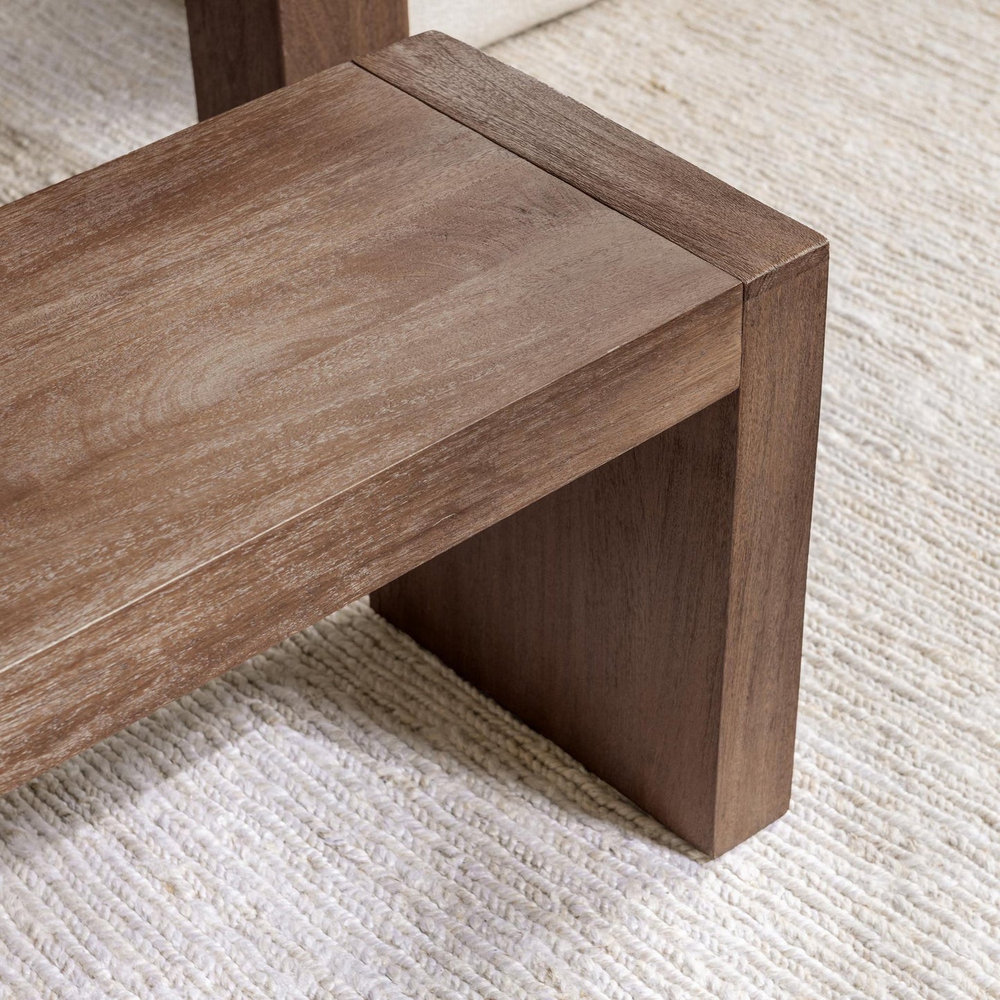 Toasted Chestnut Mango Wood Dining Benche Glendale 64" Dining Bench Collection