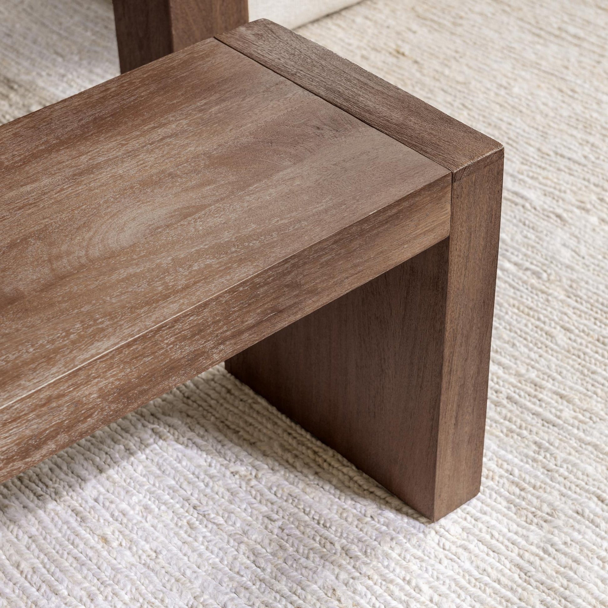 Toasted Chestnut Mango Wood Dining Benche Glendale 64" Dining Bench Collection