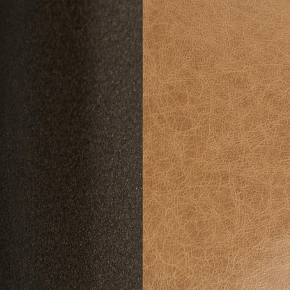 Sedona Brown Top Grain Leather Ottomans & Stool Aimie Accent Stool Collection