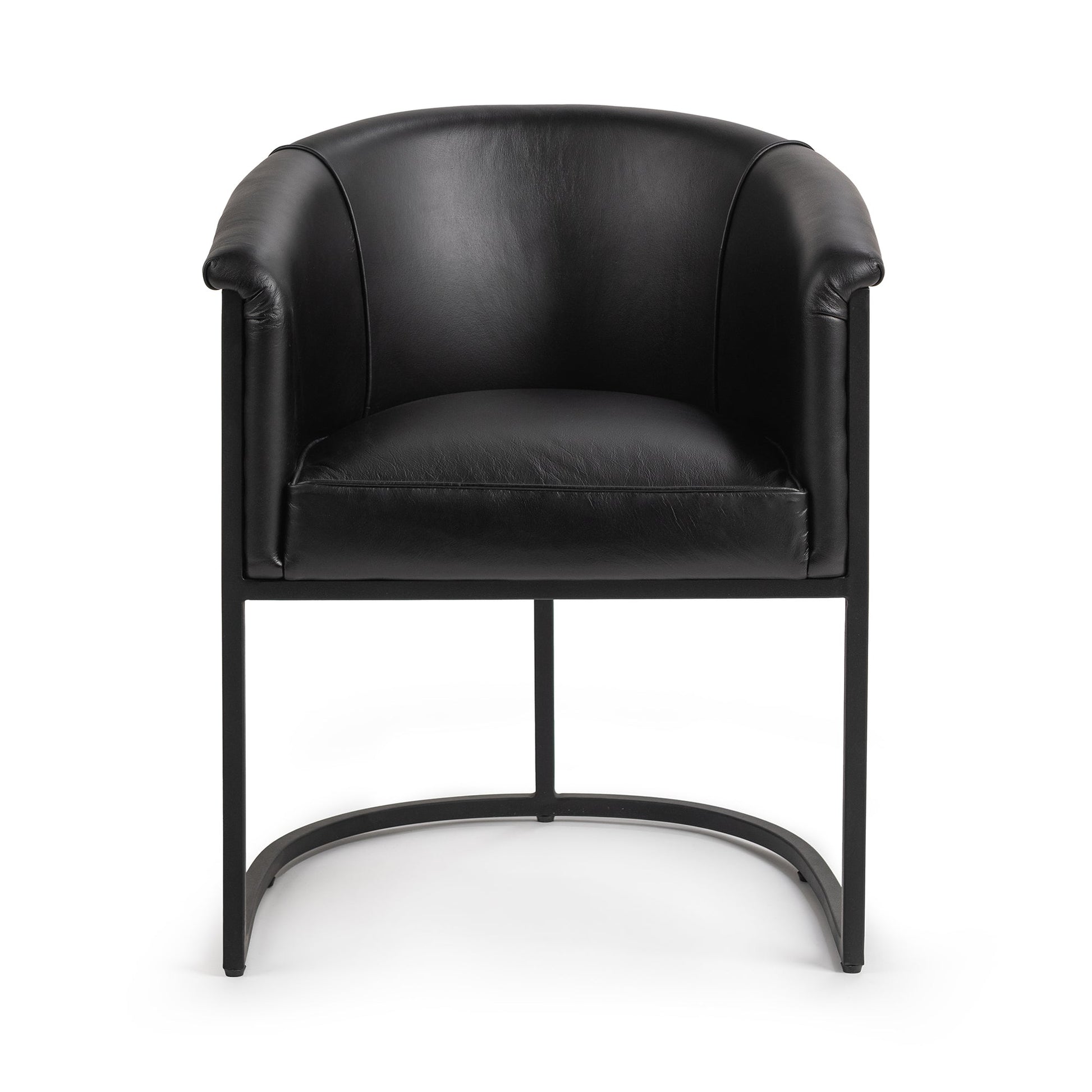 Midnight Raven Top Grain Leather Dining Chair Hester Dining Chair Collection