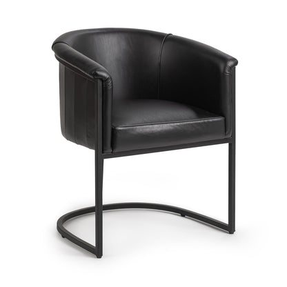 Midnight Raven Top Grain Leather Dining Chair Hester Dining Chair Collection