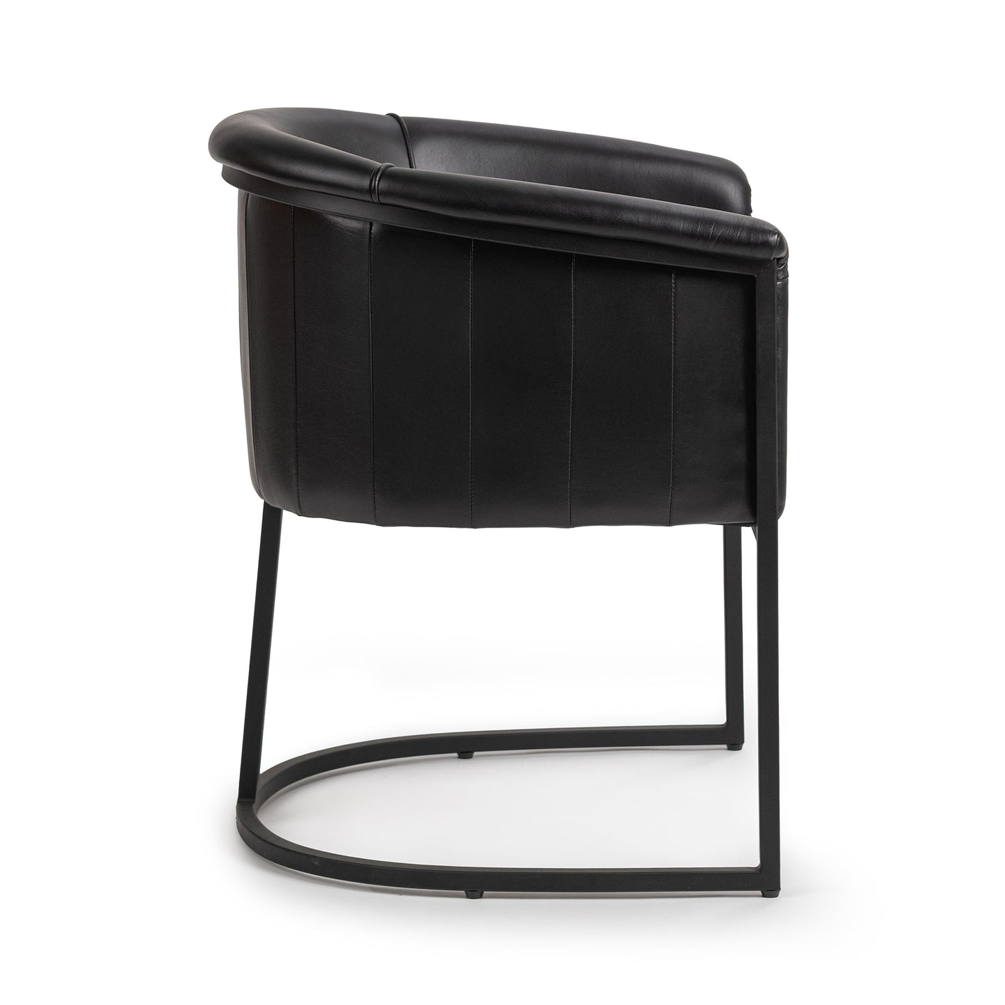 Midnight Raven Top Grain Leather Dining Chair Hester Dining Chair Collection