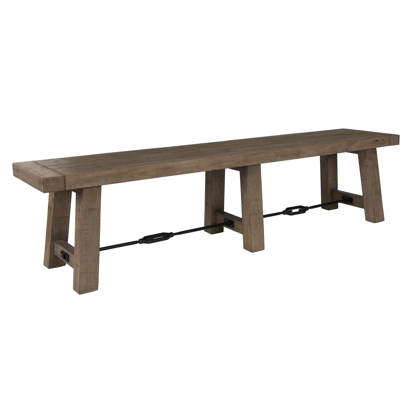 Distressed Brown Reclaimed Pine Dining Benche Tuscany Dining Bench Collection