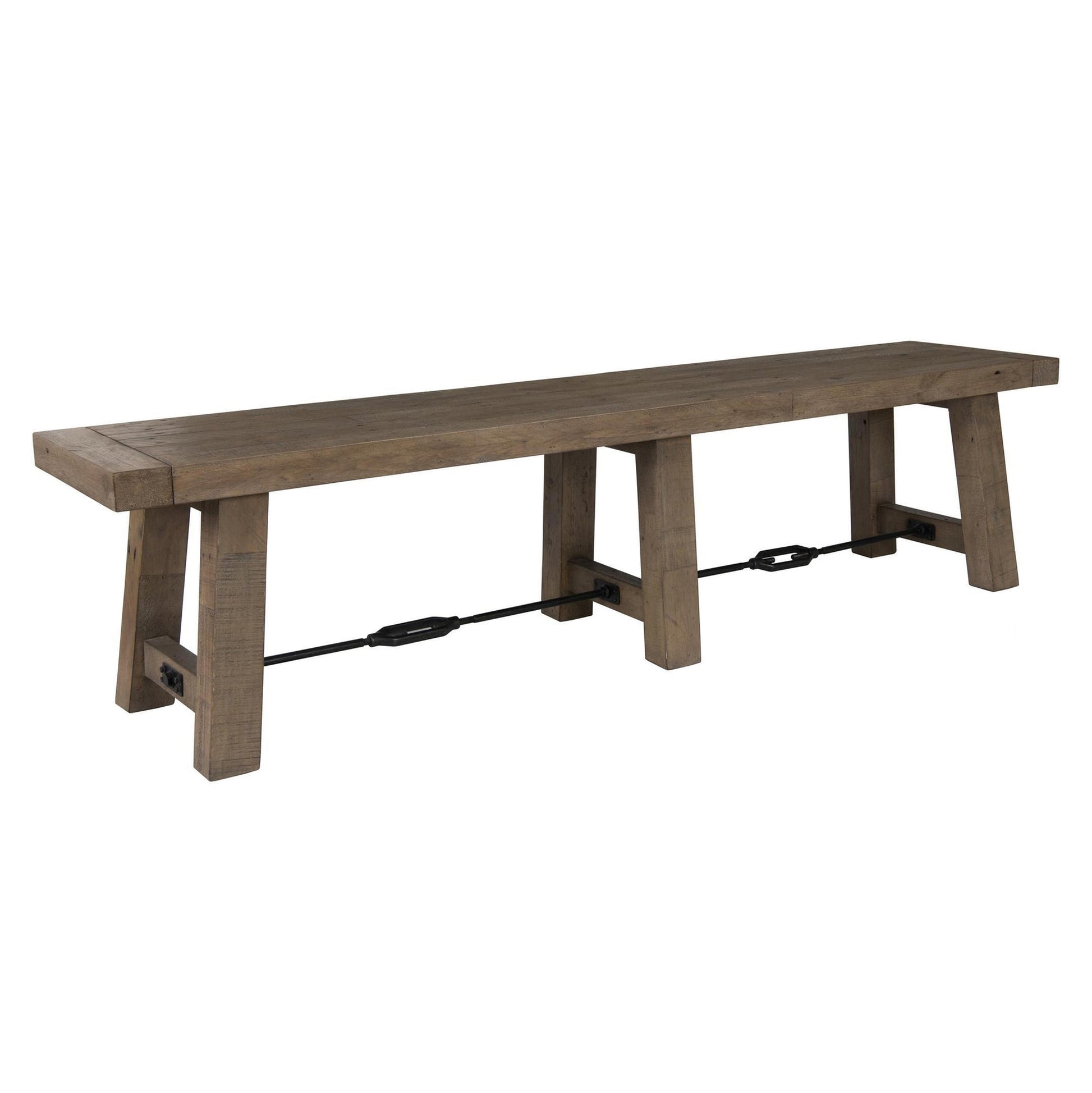 Distressed Brown Reclaimed Pine Dining Benche Tuscany Dining Bench Collection