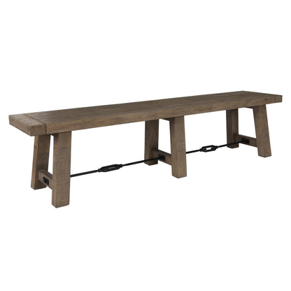 Distressed Brown Reclaimed Pine Dining Benche Tuscany Dining Bench Collection