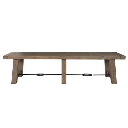 Distressed Brown Reclaimed Pine Dining Benche Tuscany Dining Bench Collection