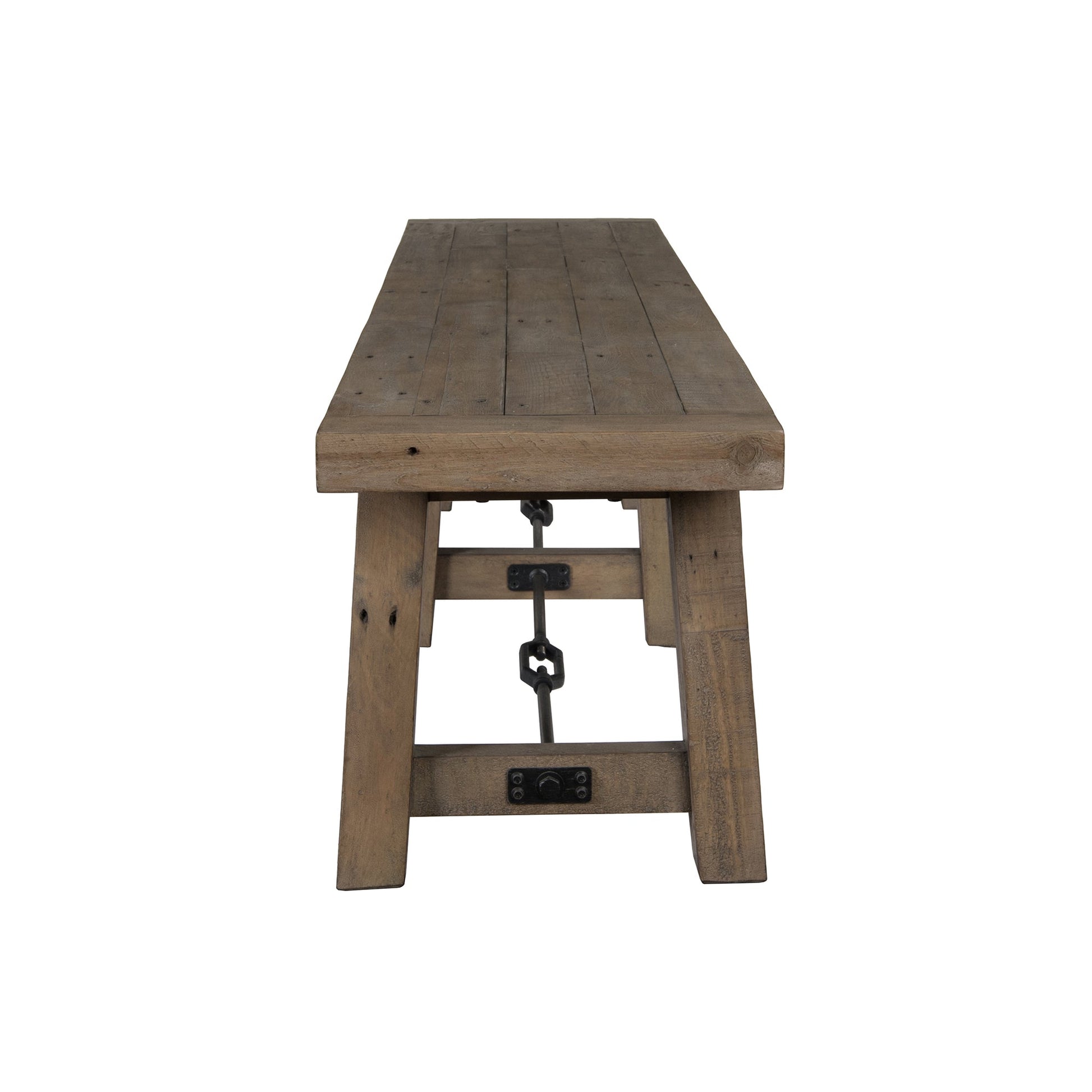 Distressed Brown Reclaimed Pine Dining Benche Tuscany Dining Bench Collection