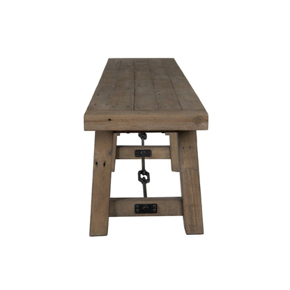 Distressed Brown Reclaimed Pine Dining Benche Tuscany Dining Bench Collection