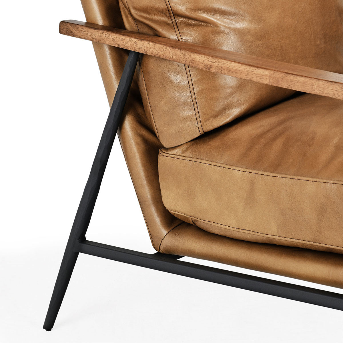 Adobe Tan Top Grain Leather Accent Chair Christopher Accent Chair Collection