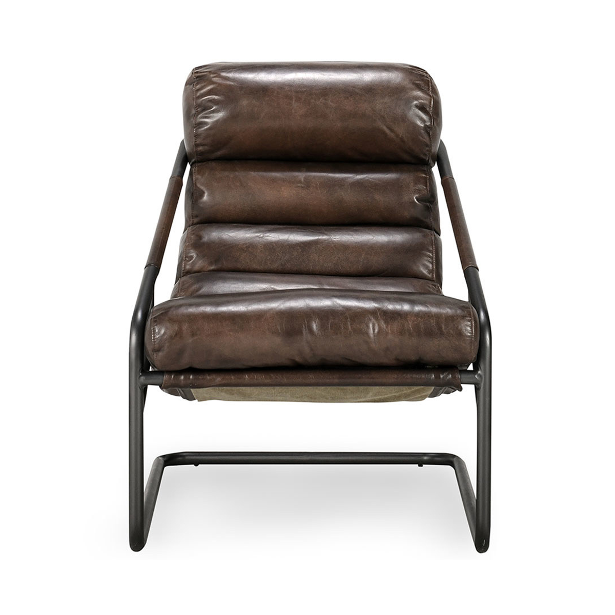 Truffle Brown Top Grain Leather Accent Chair Jackson Accent Chair Collection