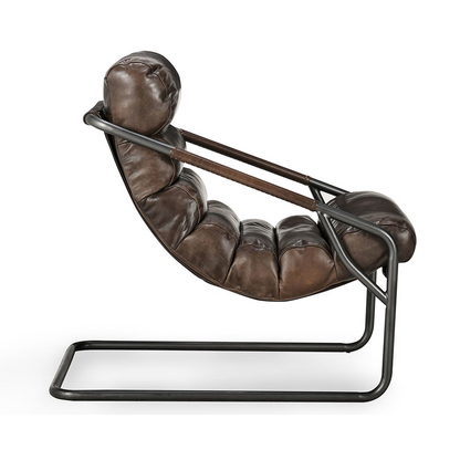 Truffle Brown Top Grain Leather Accent Chair Jackson Accent Chair Collection