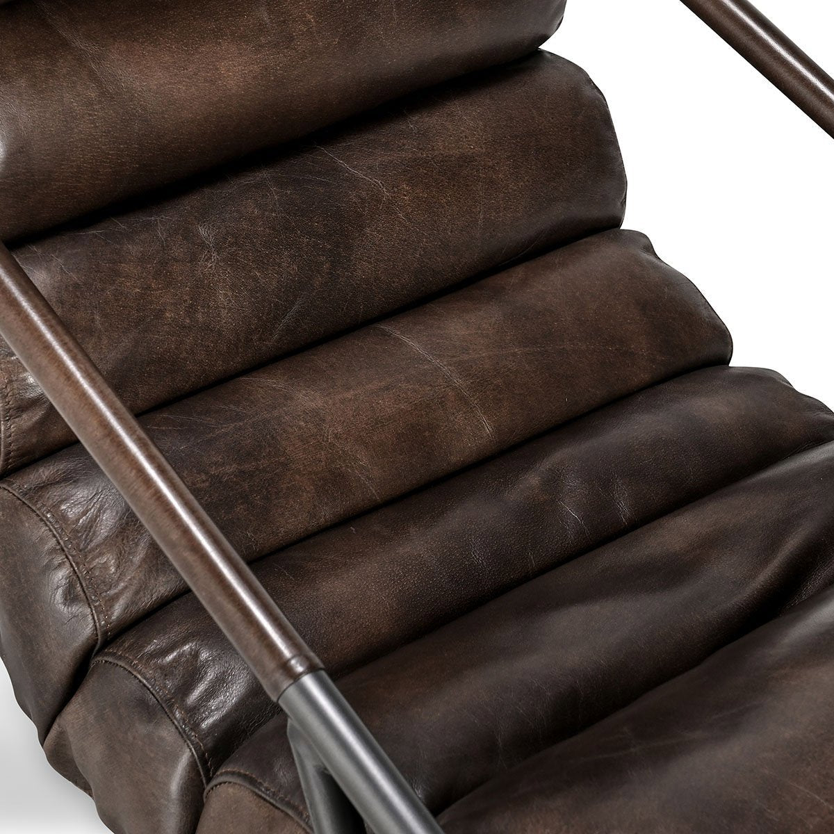 Truffle Brown Top Grain Leather Accent Chair Jackson Accent Chair Collection