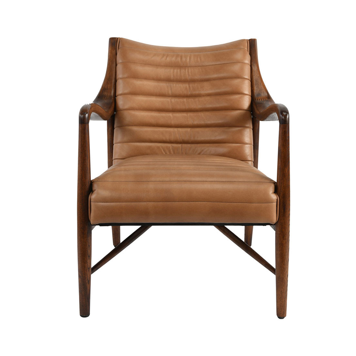 Adobe Tan Top Grain Leather Accent Chair Kenneth Accent Chair Collection