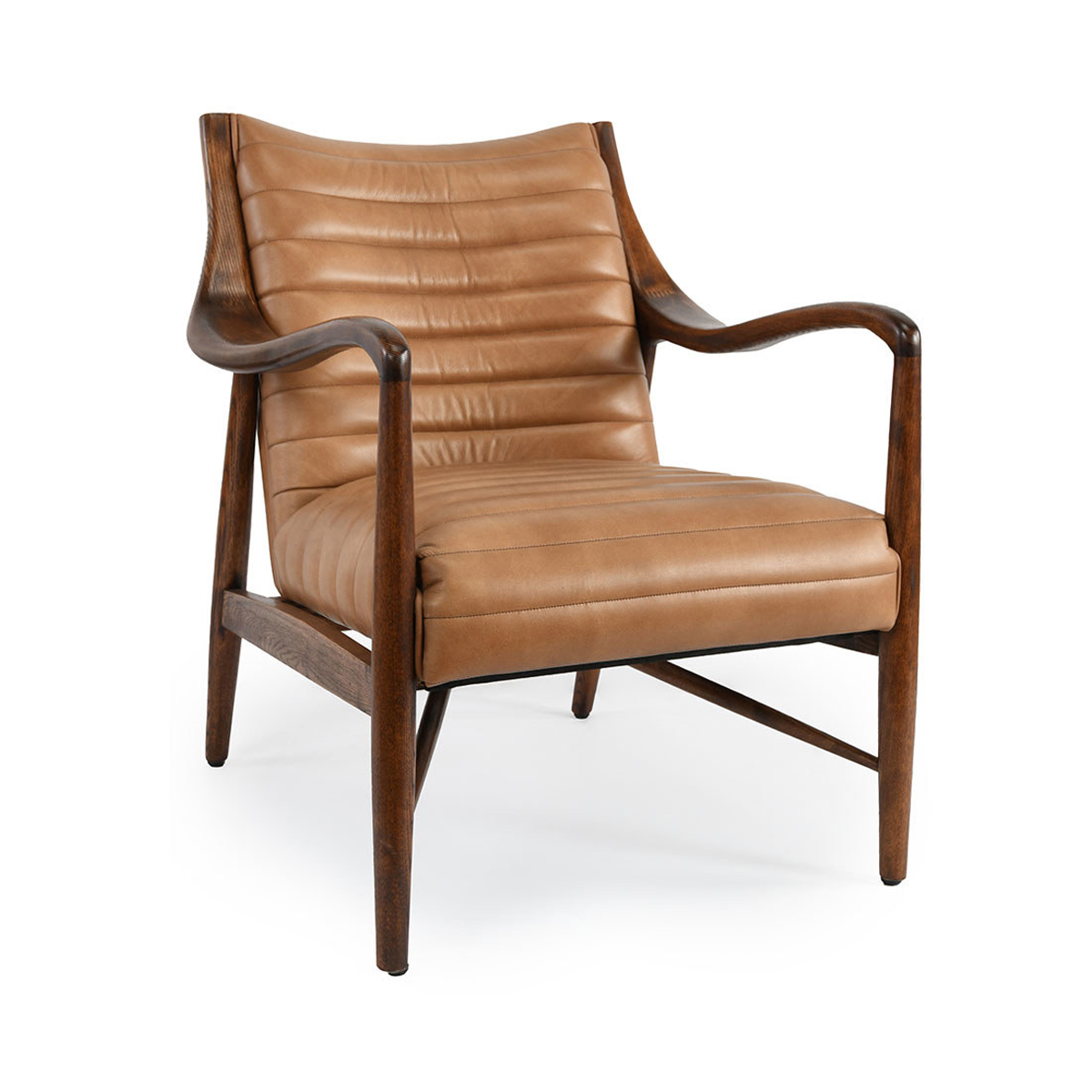 Adobe Tan Top Grain Leather Accent Chair Kenneth Accent Chair Collection