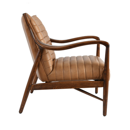 Adobe Tan Top Grain Leather Accent Chair Kenneth Accent Chair Collection