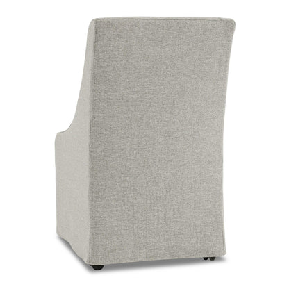 Gray 100% Polyester Dining Chair Warwick Dining Chair with Casters Collection