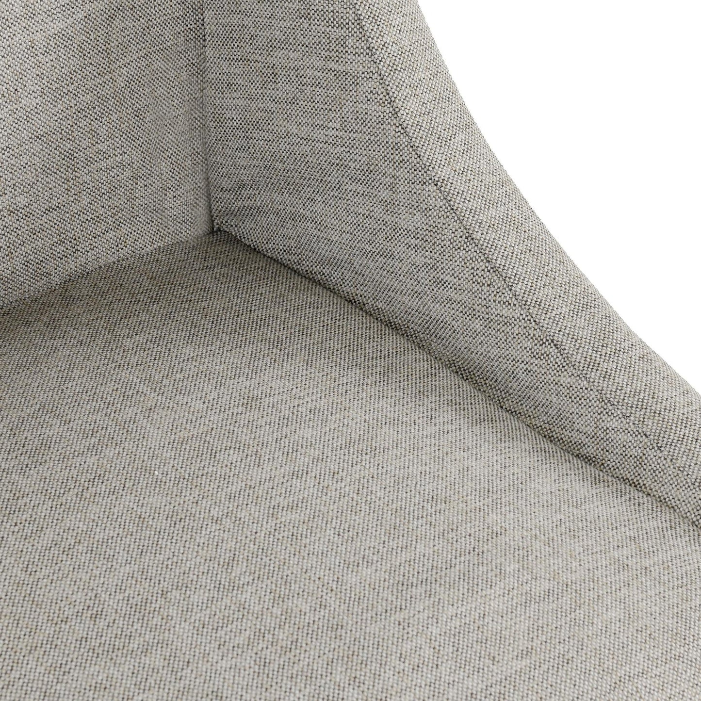 Gray 100% Polyester Dining Chair Warwick Dining Chair with Casters Collection