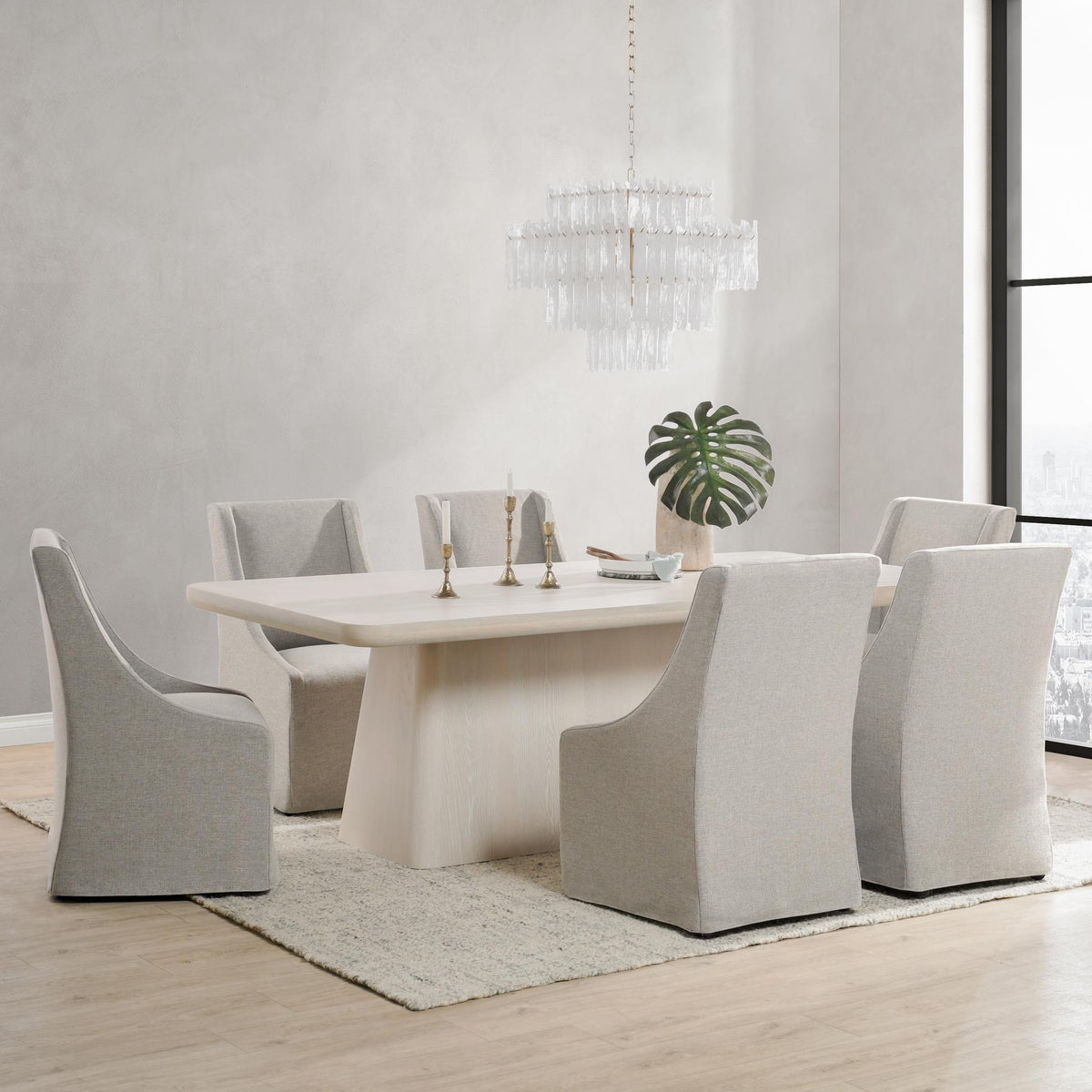 Ellery 6 Dining Chair with Casters
