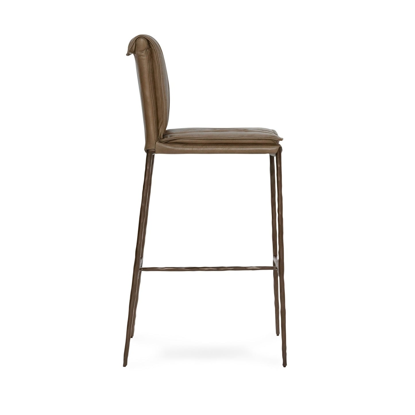 Adobe Tan Top Grain Leather Bar & Counter Stool Mayer Bar Stool Collection