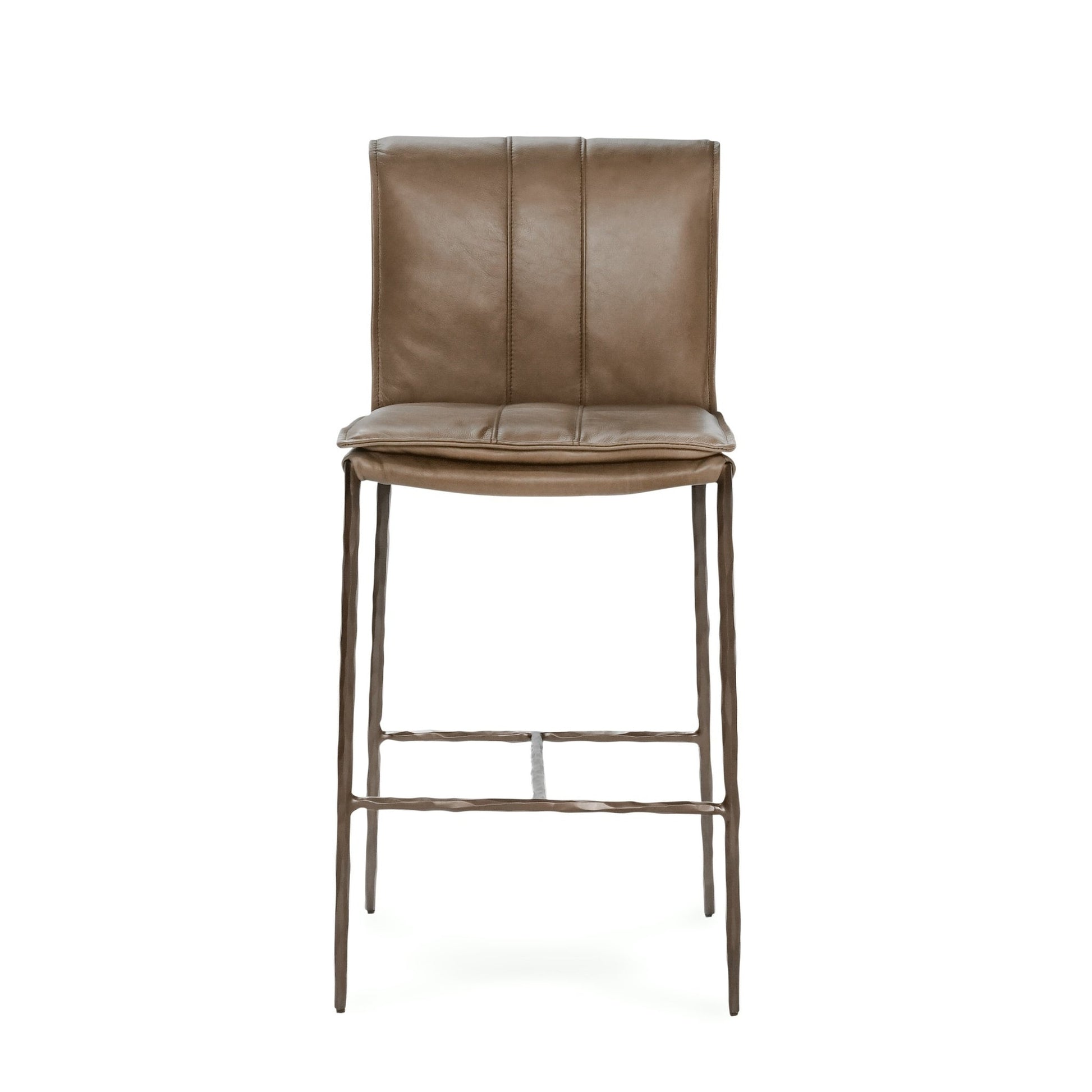 Adobe Tan Top Grain Leather Bar & Counter Stool Mayer Counter Stool Collection