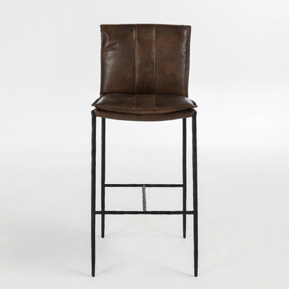 Truffle Brown Top Grain Leather Bar & Counter Stool Mayer Bar Stool Collection