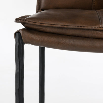 Truffle Brown Top Grain Leather Bar & Counter Stool Mayer Bar Stool Collection