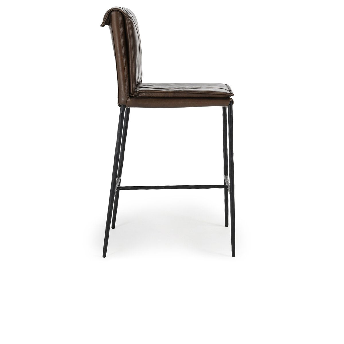Truffle Brown Top Grain Leather Bar & Counter Stool Mayer Counter Stool Collection