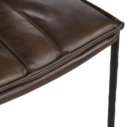 Truffle Brown Top Grain Leather Bar & Counter Stool Mayer Counter Stool Collection