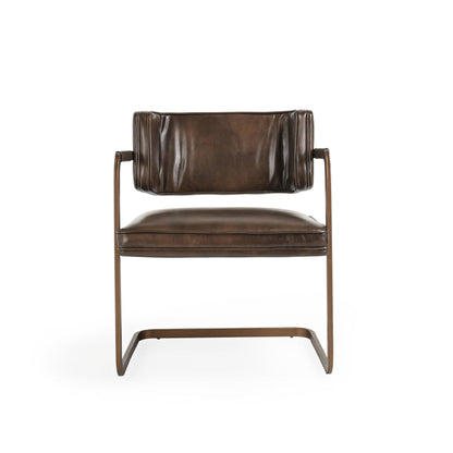 Truffle Brown Top Grain Leather Dining Chair Fonda Dining Chair Collection