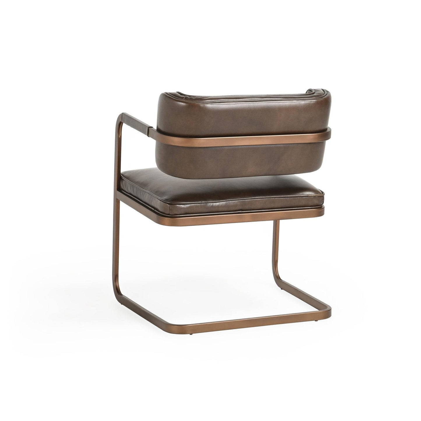 Truffle Brown Top Grain Leather Dining Chair Fonda Dining Chair Collection