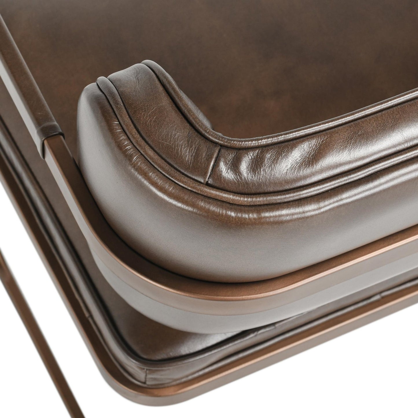 Truffle Brown Top Grain Leather Dining Chair Fonda Dining Chair Collection
