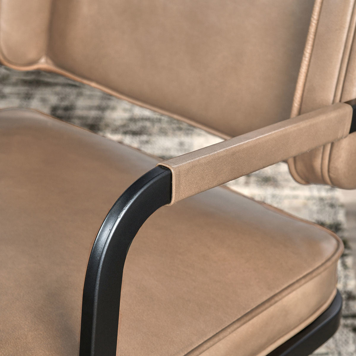 Adobe Tan Top Grain Leather Dining Chair Fonda Dining Chair Collection