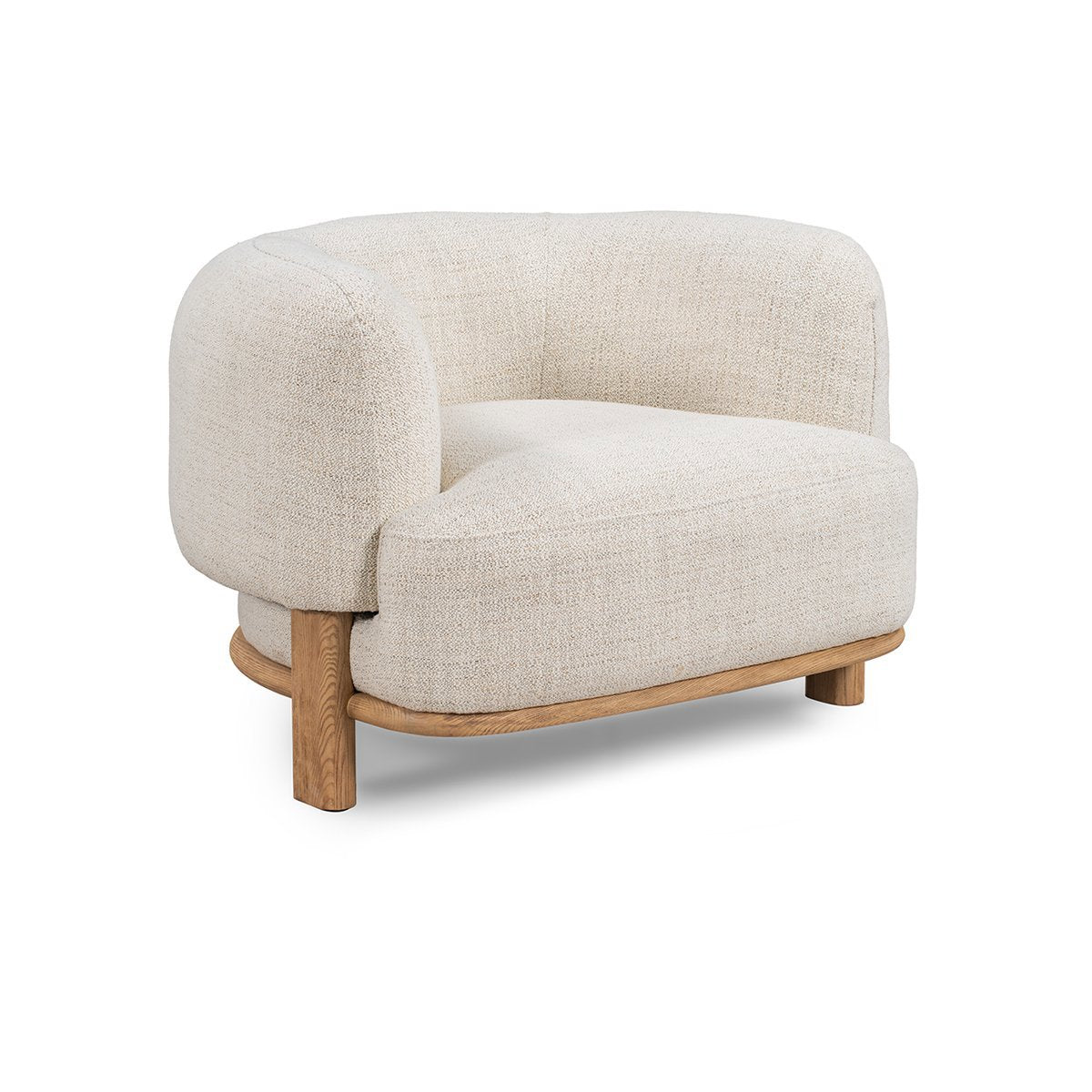 Natural 85% Polyester/15% Acrylic Accent Chair Pasadena Accent Chair Collection