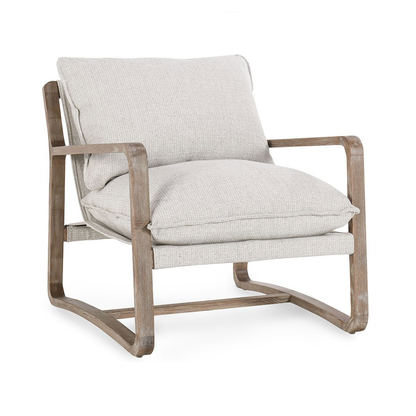 Natural 95% Polyester 5% Acrylic Accent Chair Mariah Accent Chair Collection