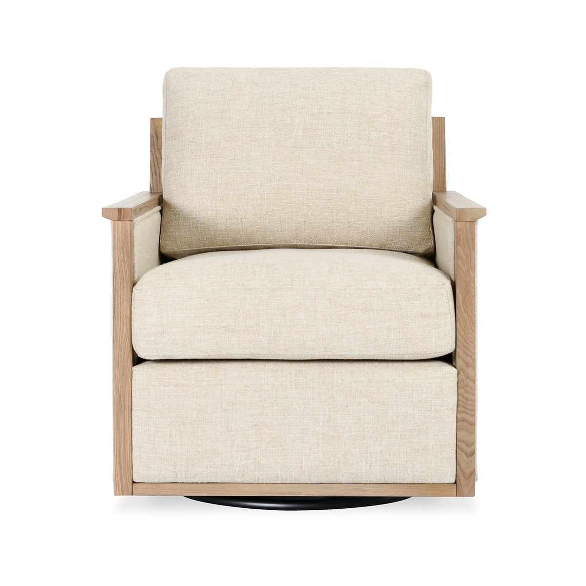 Natural 88% Polyester/12% Linen Accent Chair Norman Swivel Chair Collection