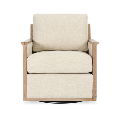 Natural 88% Polyester/12% Linen Accent Chair Norman Swivel Chair Collection