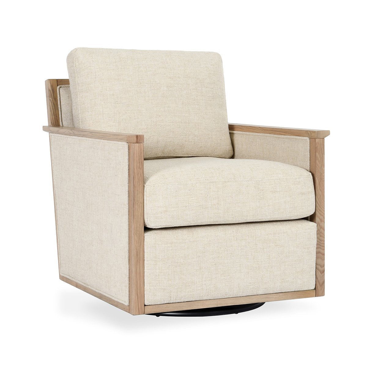 Natural 88% Polyester/12% Linen Accent Chair Norman Swivel Chair Collection