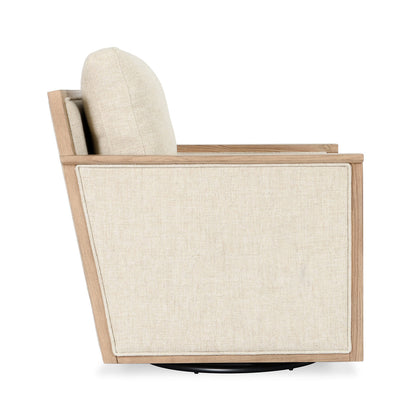 Natural 88% Polyester/12% Linen Accent Chair Norman Swivel Chair Collection